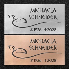 Schrifttafel horizontal "Blattranke"