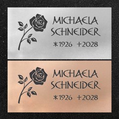 Schrifttafel horizontal "Rose"