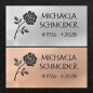 Schrifttafel horizontal "Rose"