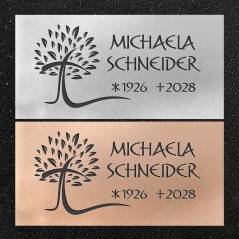 Schrifttafel horizontal "Kreuzbaum"