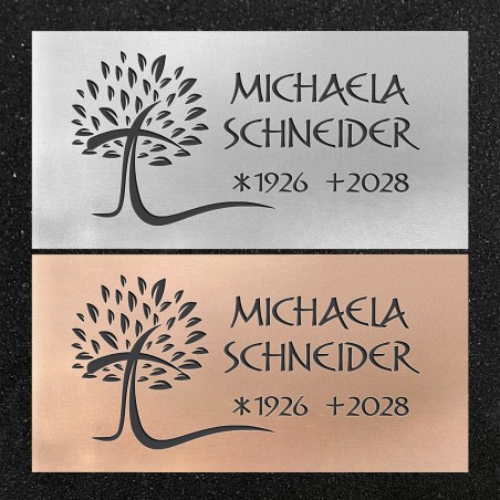 Schrifttafel horizontal "Kreuzbaum"