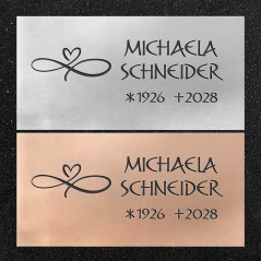 Schrifttafel horizontal "Unendliche Liebe"