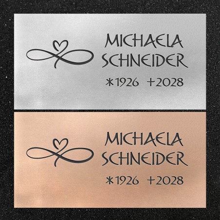 Schrifttafel horizontal "Unendliche Liebe"