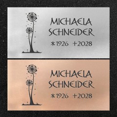 Schrifttafel horizontal "Pusteblume"