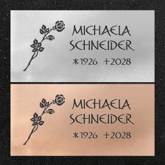 Schrifttafel horizontal "Rosenzweig"