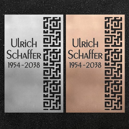 Design-Schrifttafel "Ornamentik"