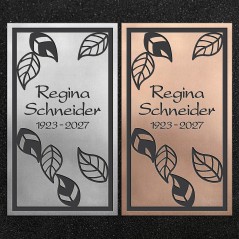 Design-Schrifttafel "Blattrahmen"