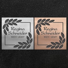 Design-Schrifttafel "Blattzweige"