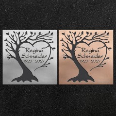 Design-Schrifttafel "Rankender Baum"