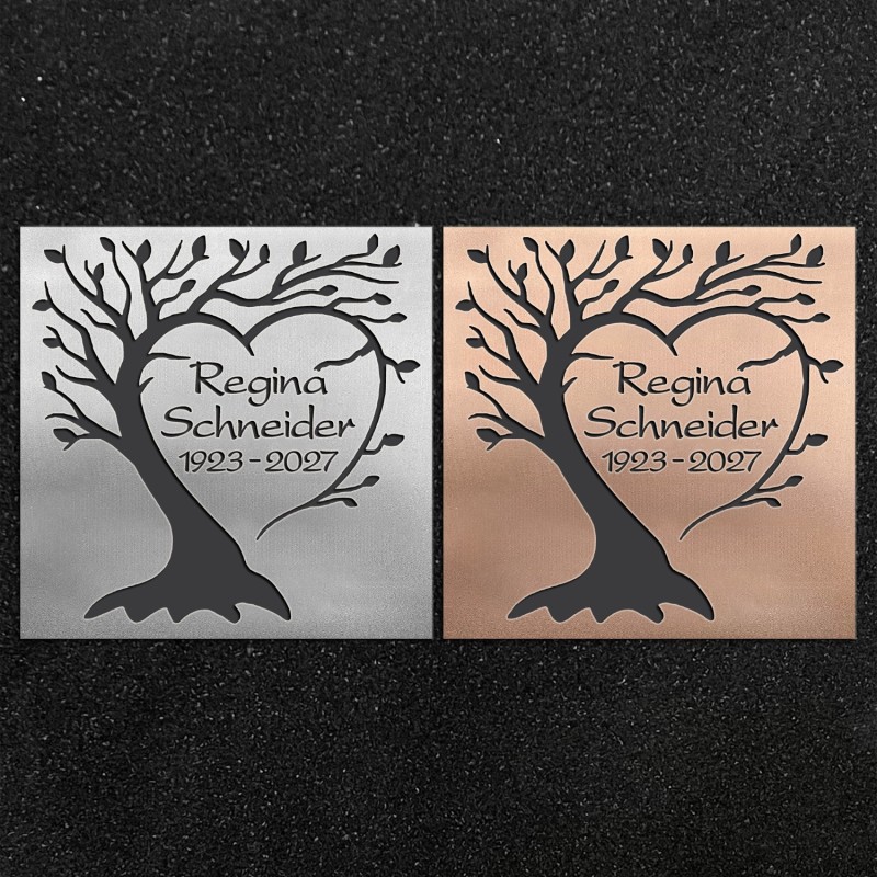 Design-Schrifttafel "Rankender Baum"
