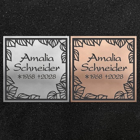 Design-Schrifttafel "Blätterrahmen"