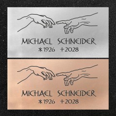 Schrifttafel horizontal "Erschaffung Adam"