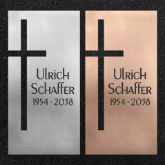 Design-Schrifttafel "Kreuz"