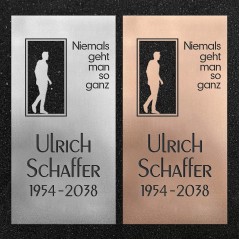 Design-Schrifttafel "Mann"