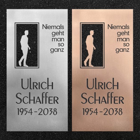 Design-Schrifttafel "Mann"