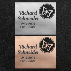 Design-Schrifttafel "Schmetterling"